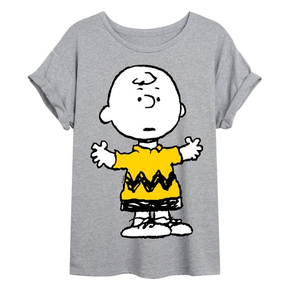 Peanuts - Charlie Brown Standing- Women's Oversized Graphic T-Shirt