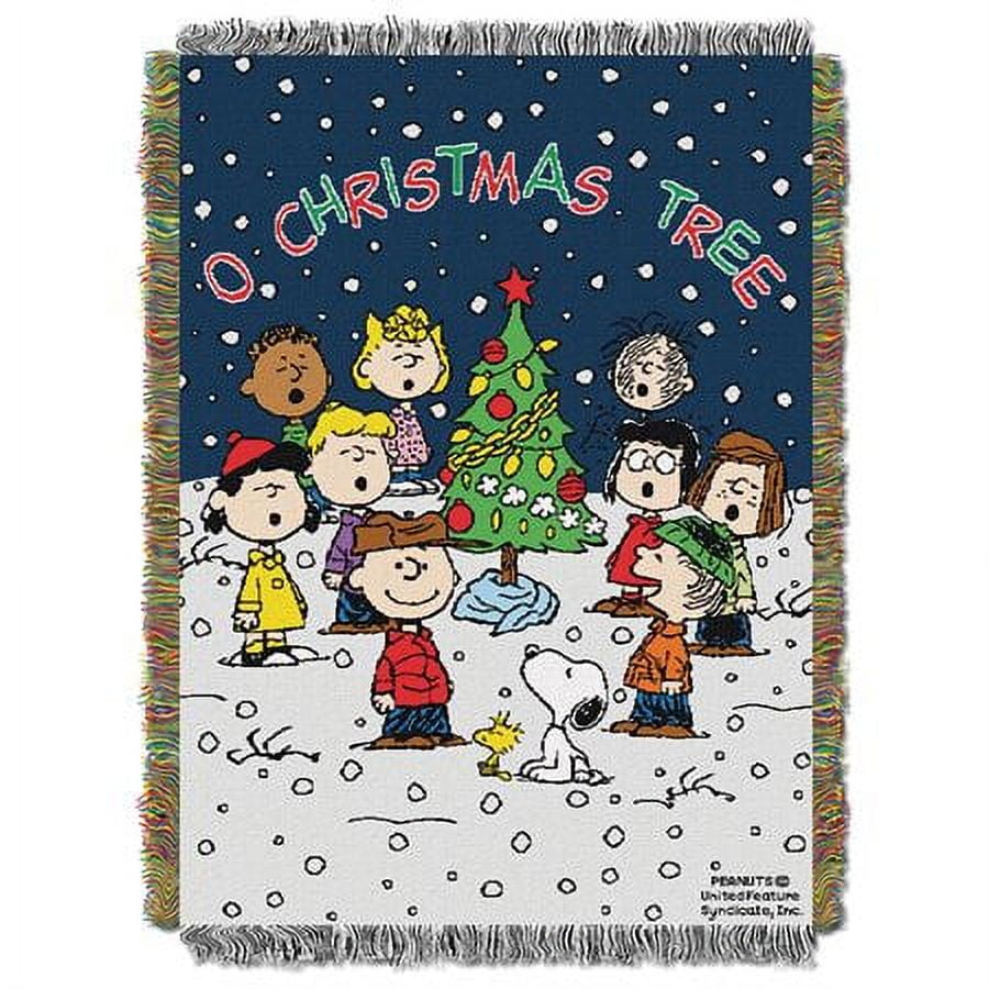 Peanuts "Charlie Brown Xmas" Triple Woven Jacquard Throw (48"x60