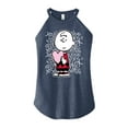 thumbnail image 1 of Peanuts - Charlie Brown Xoxo - Juniors High Neck Tank Top, 1 of 6