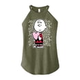 thumbnail image 1 of Peanuts - Charlie Brown Xoxo - Juniors High Neck Tank Top, 1 of 6