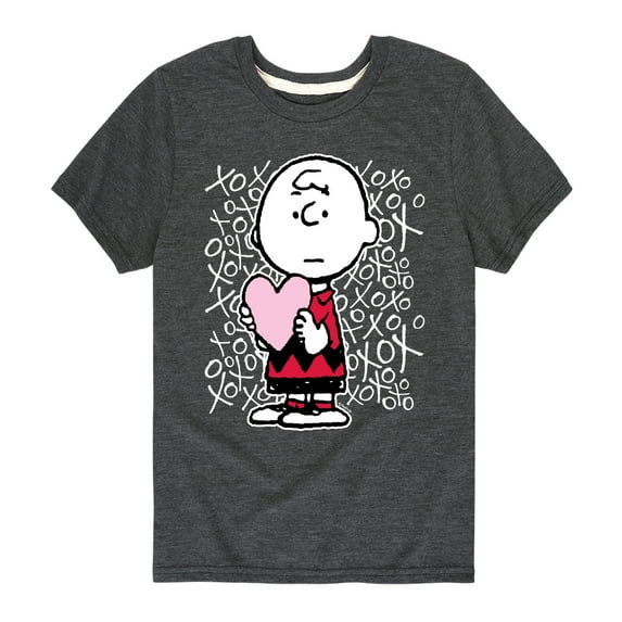 Peanuts - Charlie Brown Xoxo - Toddler And Youth Short Sleeve Graphic T-Shirt