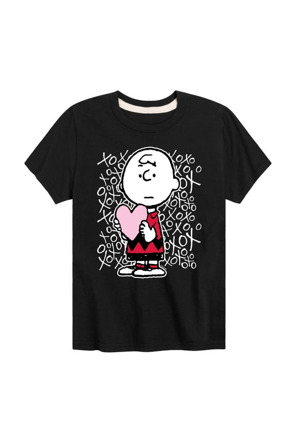 - Charlie Brown Xoxo - Toddler And Youth Short Sleeve Graphic T-Shirt