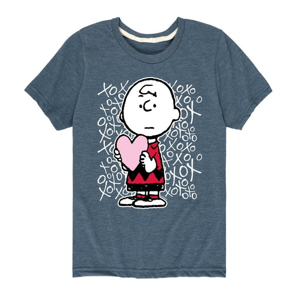 Peanuts - Charlie Brown Xoxo  - Toddler And Youth Short Sleeve Graphic T-Shirt