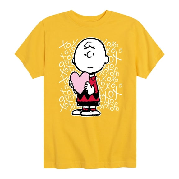 Peanuts - Charlie Brown Xoxo  - Toddler And Youth Short Sleeve Graphic T-Shirt