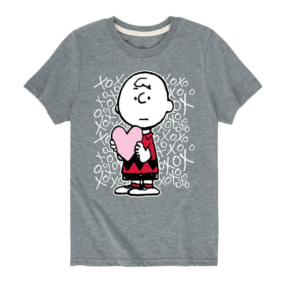 Peanuts - Charlie Brown Xoxo  - Toddler And Youth Short Sleeve Graphic T-Shirt