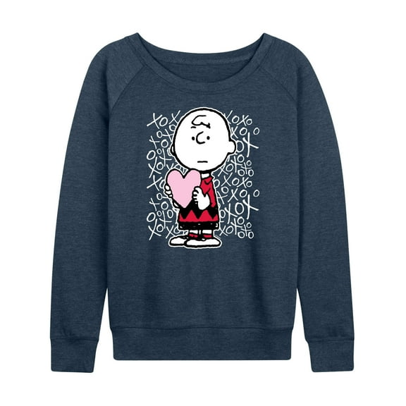 Peanuts - Charlie Brown Xoxo - Women's Lightweight French Terry Long Sleeve Shirt