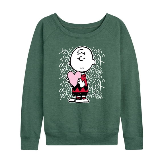 Peanuts - Charlie Brown Xoxo - Women's Lightweight French Terry Long Sleeve Shirt