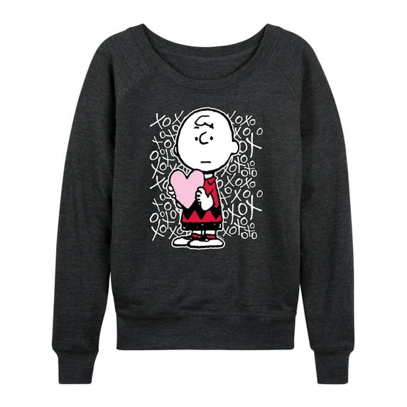 Peanuts - Charlie Brown Xoxo - Women's Lightweight French Terry Long Sleeve Shirt