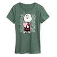 thumbnail image 1 of Peanuts - Charlie Brown Xoxo - Women's Short Sleeve Graphic T-Shirt, 1 of 6