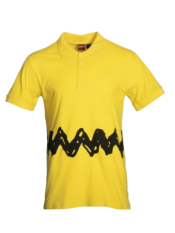 Peanuts Charlie Brown Zig Zag Yellow Shirt Halloween Costume Cosplay