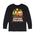 thumbnail image 1 of Peanuts - Charlie Brown and Peppermint Pattie Thanksgiving Boys' Long Sleeve Graphic T-Shirt, 1 of 6