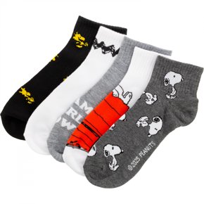 Lot De 10 Paires De Chaussettes Snoopy - Mix Cheville Et Crew, Motifs Colorés, Coton Confort - Taille Unique