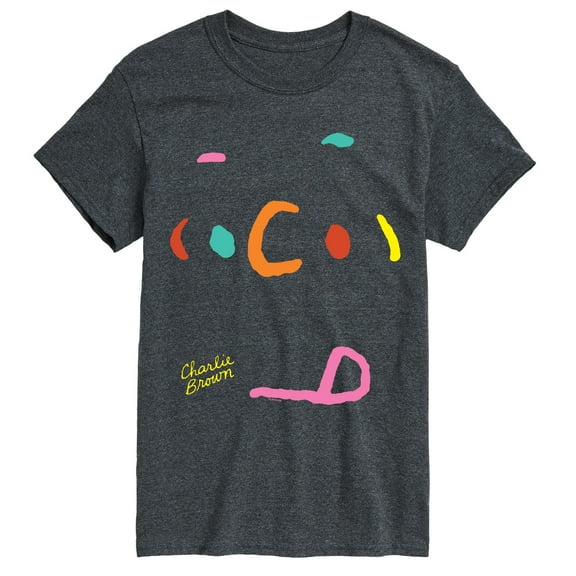 Peanuts - Charlie Face Color - Men's Short Sleeve Graphic T-Shirt