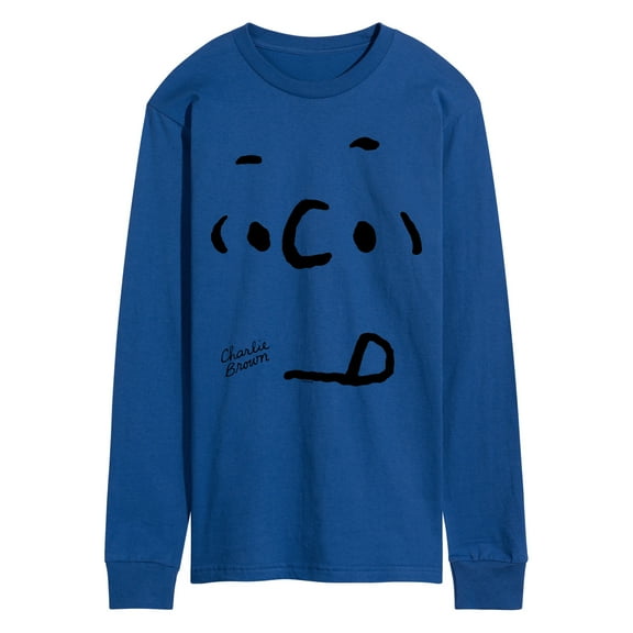 Peanuts - Charlie Face - Men's Long Sleeve Graphic T-Shirt