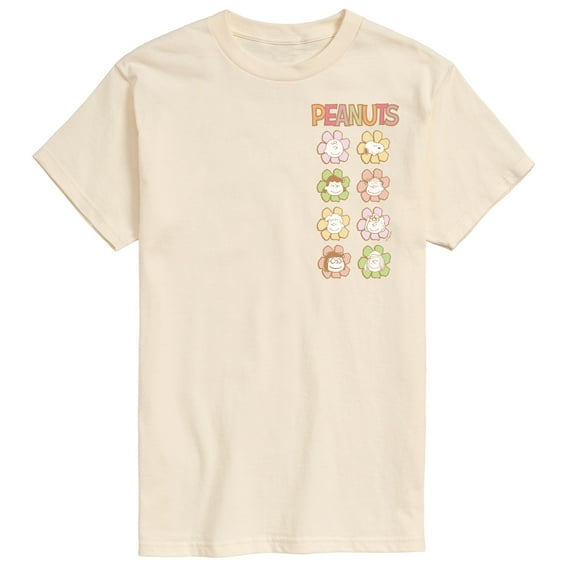 Peanuts - Charlie & Friends Flowers Pastel - Men's Short Sleeve Graphic T-Shirt