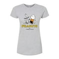 thumbnail image 1 of Peanuts - Charlie Snoopy Dancing  - Juniors Fitted Tee, 1 of 5