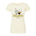 thumbnail image 1 of Peanuts - Charlie Snoopy Dancing  - Juniors Fitted Tee, 1 of 5