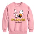 thumbnail image 1 of Peanuts - Charlie Snoopy Dancing  - Toddler & Youth Crewneck Fleece Sweatshirt, 1 of 4