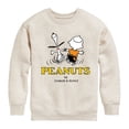 thumbnail image 1 of Peanuts - Charlie Snoopy Dancing  - Toddler & Youth Crewneck Fleece Sweatshirt, 1 of 5