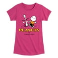 thumbnail image 1 of Peanuts - Charlie Snoopy Dancing  - Toddler & Youth Girls Short Sleeve Graphic T-Shirt, 1 of 5