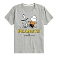 thumbnail image 1 of Peanuts - Charlie Snoopy Dancing  - Toddler & Youth Short Sleeve Graphic T-Shirt, 1 of 5