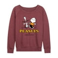thumbnail image 1 of Peanuts - Charlie Snoopy Dancing - Women's Lightweight French Terry Long Sleeve Shirt, 1 of 5