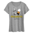 thumbnail image 1 of Peanuts - Charlie Snoopy Dancing - Women's Short Sleeve Graphic T-Shirt, 1 of 5