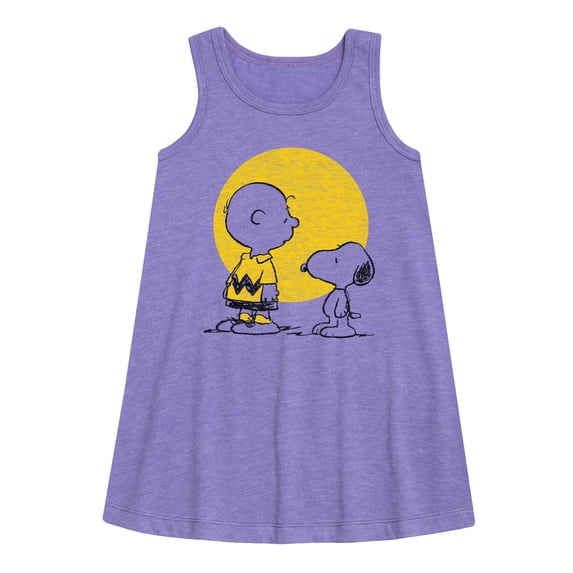 Peanuts - Charlie Snoopy Hearts - Toddler & Youth Girls A-line Dress