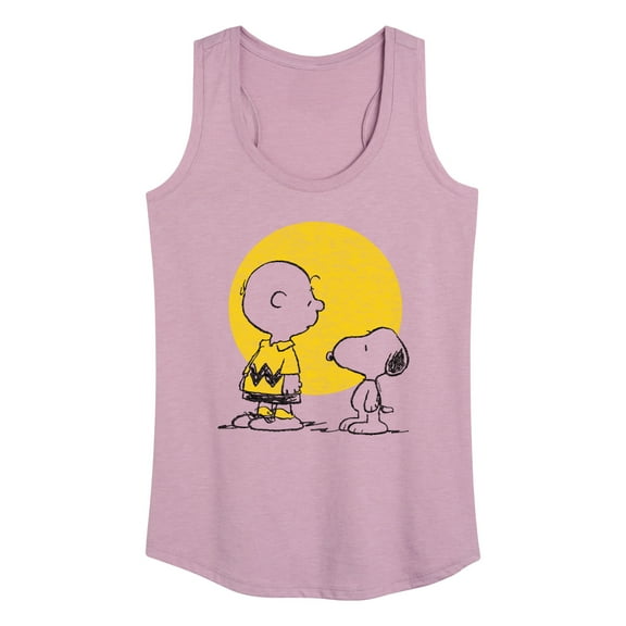Peanuts - Charlie Snoopy Hearts - Women's Racerback Tank Top