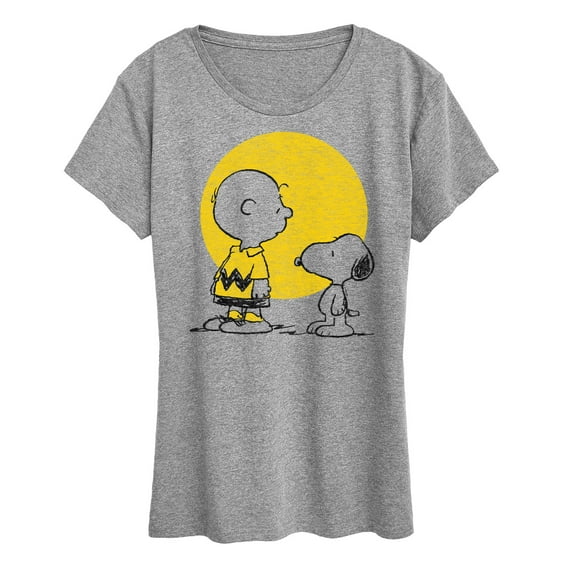 Peanuts - Charlie Snoopy Hearts - Women's Short Sleeve Graphic T-Shirt