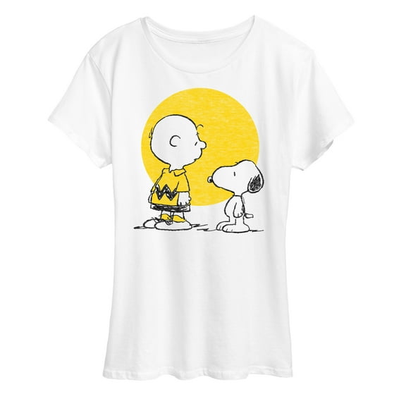 Peanuts - Charlie Snoopy Hearts - Women's Short Sleeve Graphic T-Shirt