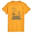 thumbnail image 1 of Peanuts - Charlie Snoopy Howdy Partner - Men's Short Sleeve Graphic T-Shirt, 1 of 4