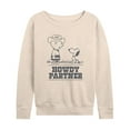 thumbnail image 1 of Peanuts - Charlie Snoopy Howdy Partner -Women's French Terry Long Sleeve Shirt, 1 of 5