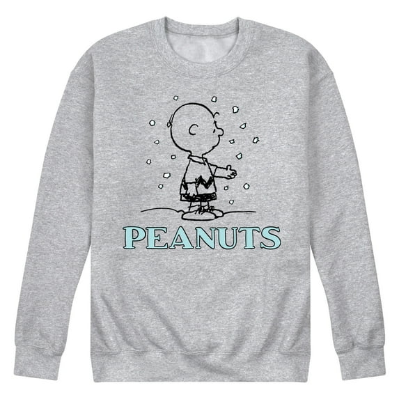 Peanuts - Charlie Snow - Men's Crew Neck Fleece Pullover