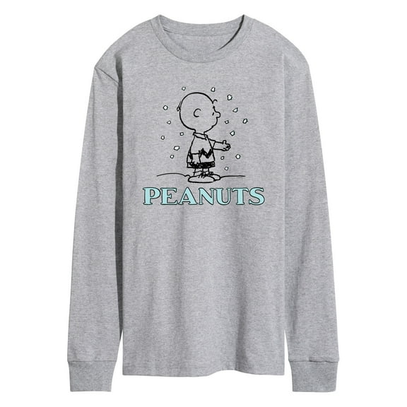 Peanuts - Charlie Snow  - Men's Long Sleeve T-Shirt