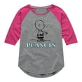thumbnail image 1 of Peanuts - Charlie Snow  - Toddler & Youth Girls Raglan Graphic T-Shirt, 1 of 6