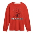 thumbnail image 1 of Peanuts - Charlie Snow - Toddler & Youth Long Sleeve Graphic T-Shirt, 1 of 6