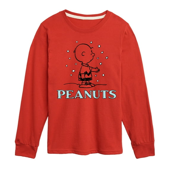 Peanuts - Charlie Snow - Toddler & Youth Long Sleeve Graphic T-Shirt