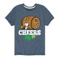 thumbnail image 1 of Peanuts - Cheers Root Beer - Toddler and Youth Short Sleeve Graphic T-Shirt, 1 of 6