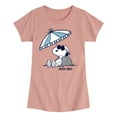 thumbnail image 1 of Peanuts - Chill Beach Vibes - Toddler and Youth Girls Short Sleeve T-Shirt, 1 of 6