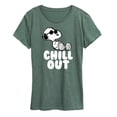 thumbnail image 1 of Peanuts - Chill Out - Women's Short Sleeve Graphic T-Shirt, 1 of 5
