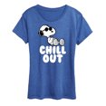 thumbnail image 1 of Peanuts - Chill Out - Women's Short Sleeve Graphic T-Shirt, 1 of 5