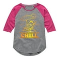 thumbnail image 1 of Peanuts - Chill Snoopy - Toddler And Youth Girls Raglan Graphic T-Shirt, 1 of 5