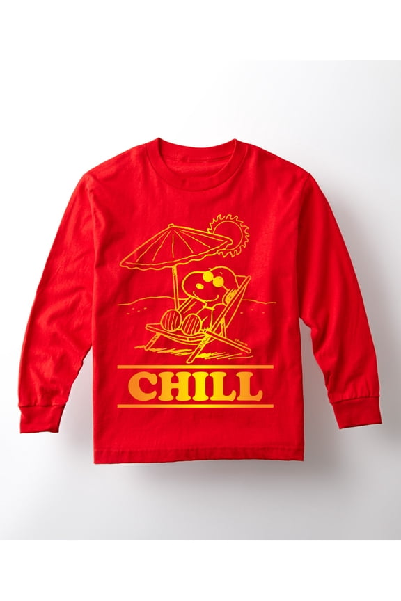 - Chill Snoopy - Toddler And Youth Long Sleeve Graphic T-Shirt