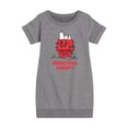 thumbnail image 1 of Peanuts - Christmas - Christmas Snoopy Star Gazing - Toddler & Youth Girls Fleece Dress, 1 of 5