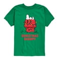 thumbnail image 1 of Peanuts - Christmas - Christmas Snoopy Star Gazing - Toddler & Youth Short Sleeve Graphic T-Shirt, 1 of 5