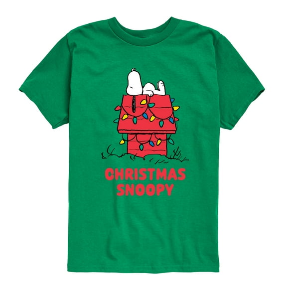Peanuts - Christmas - Christmas Snoopy Star Gazing - Toddler & Youth Short Sleeve Graphic T-Shirt
