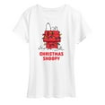 thumbnail image 1 of Peanuts - Christmas - Christmas Snoopy - Women's Short Sleeve Graphic T-Shirt, 1 of 5