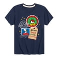 thumbnail image 1 of Peanuts - Christmas - Express Delivery: Don't Open Until Xmas - Toddler & Youth Short Sleeve T-Shirt, 1 of 5