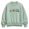 thumbnail image 1 of Peanuts - Christmas Group - Women's Oversized Fleece Crew Sweatshirt, 1 of 4